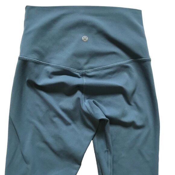 Lululemon Align High Rise Leggings Womens 4 Blue 21" Inseam Capri Cropped Nulu - Picture 9 of 10